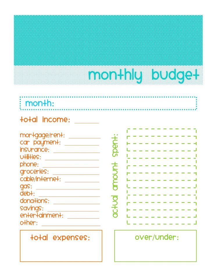 simple blank monthly budget template household printable Home - sample household budget simple blank monthly budget template household printable Home - sample household budget