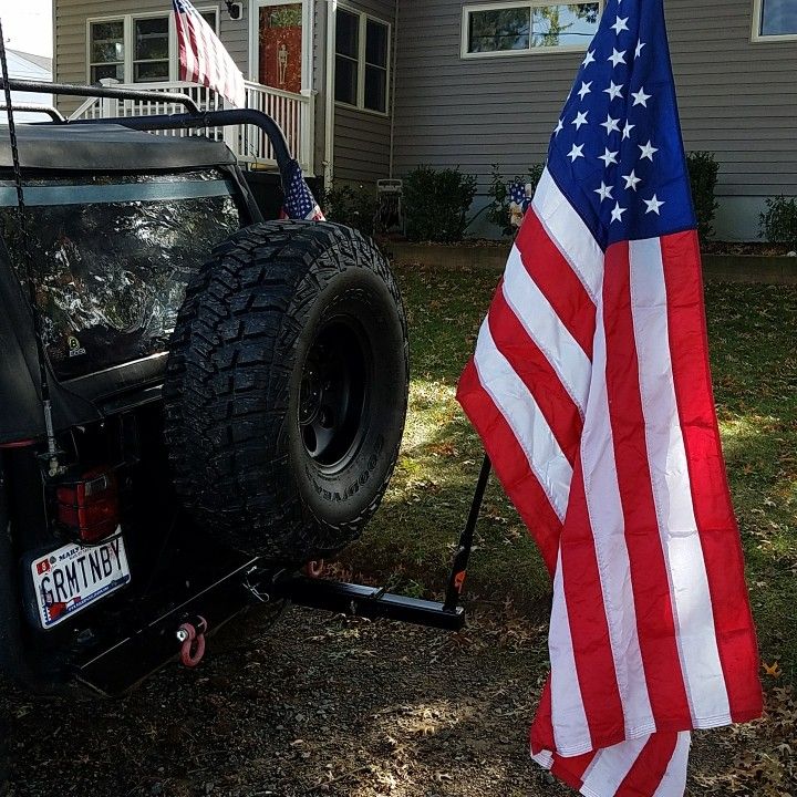 New flag holder. | Flag holder, Jeep, Jeep wrangler