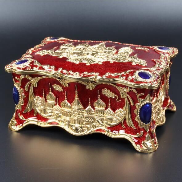 Painted Box,Small Jewelry Box,Small Trinket Box,Russia Decor,Russia Jewelry Box,Russia Box Trinket Box,Decorative Box,Ring Box