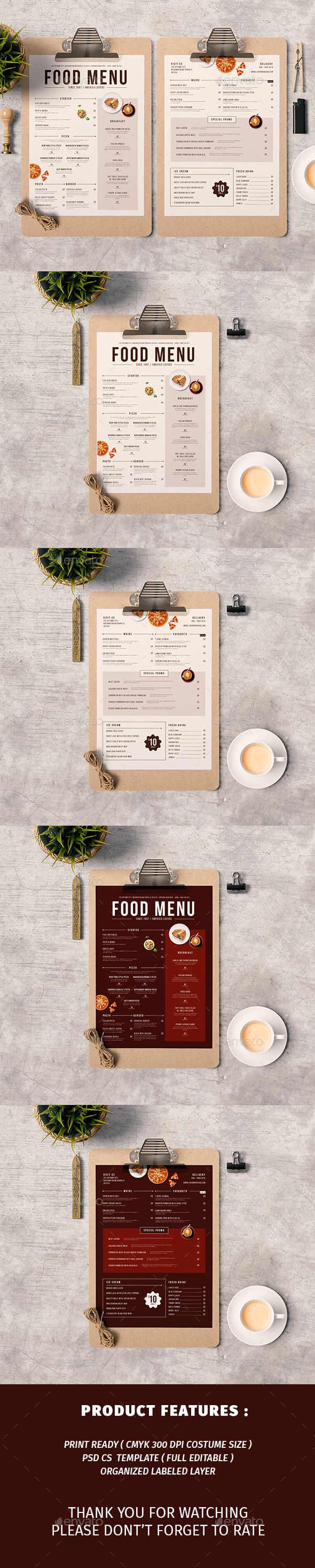 how to create a restaurant menu in word