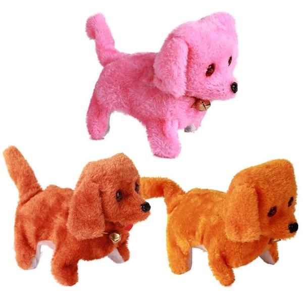 Walking Barking Electronic Dog Toy Battery Powered Interactive