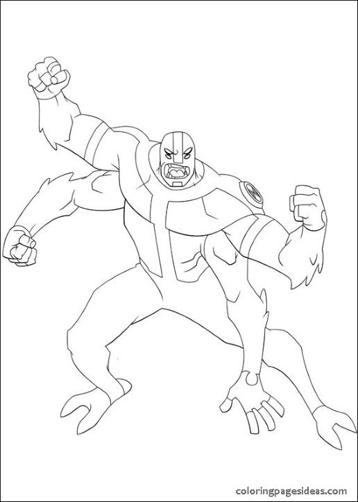 ben 10 coloring pages way big