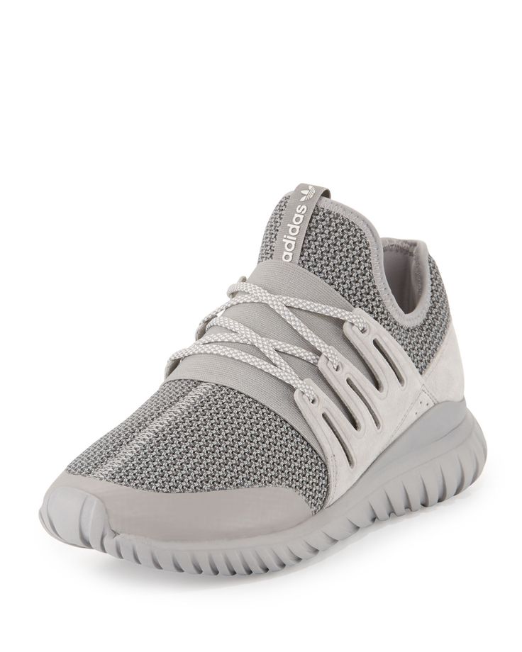 Tubular Radial Trainer Sneaker, Gray. Adidas ...
