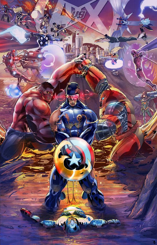 Avengers vs X-Men | Marvel art, Marvel comics art, Marvel superheroes