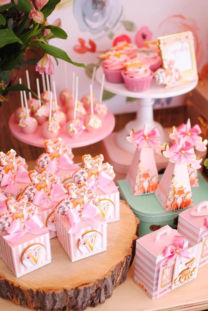 Deer Birthday Party Woodland Favors Pink Fawn Favors Woodland Birthday Woodland Birthday Favors