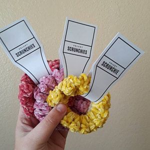Download PRINTABLE Scrunchie Tags Downloadable PDF Bold Style | Etsy in 2021 | Tag template, Packaging ...