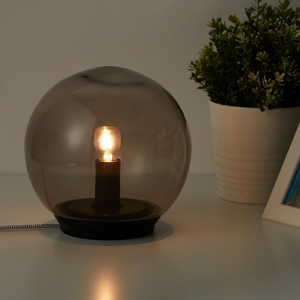 Fado Table Lamp With Led Bulb Gray Max 7 W Ikea Grey Lamps Fado Table Lamp With Led Bulb Gray, Fado Table Lamp With Led Bulb