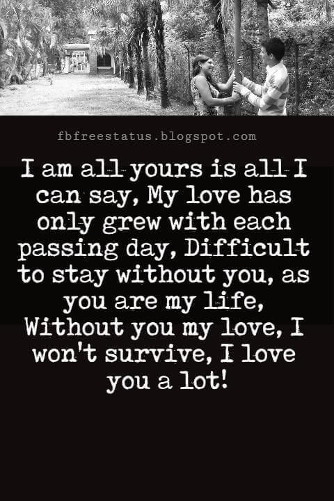 I Am All Yours Quotes