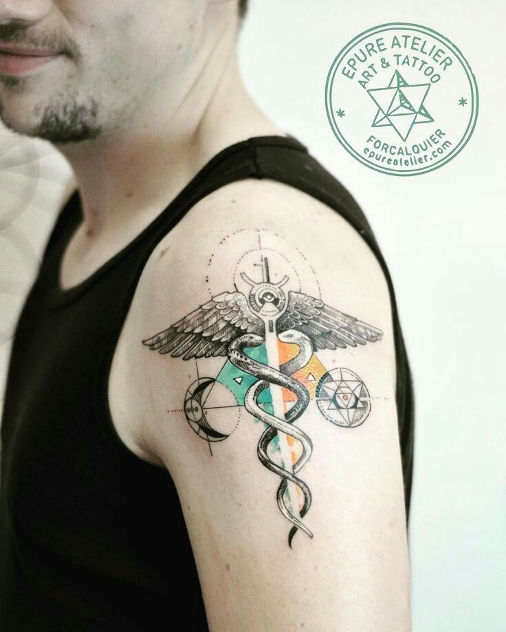 geometric sketch caduceus kundalini tattoo dragon fly geometric sketch caduceus kundalini tattoo dragon fly