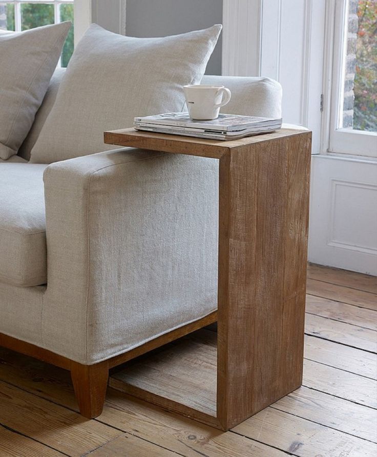 Wooden Sofa Side Table Chair Arm Rest Rustic Stylish Diy Living Room Bedside Design Wooden Sofa Side Table Chair Arm Rest, How To Build A Sofa Side Table