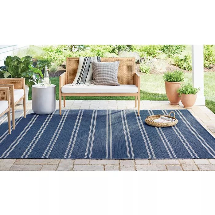 Outdoor Rug Reversible Stripe Tonal Threshold Designed With Studio Mcgee Rugs Patio Waterproof Outdoor Rug Reversible Stripe Tonal, Outdoor Carpet For Patio Waterproof
