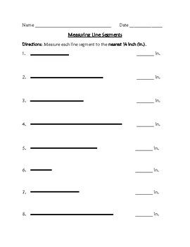 Measuring to the Nearest 1/4 Inch | Measurement activities, Unit of