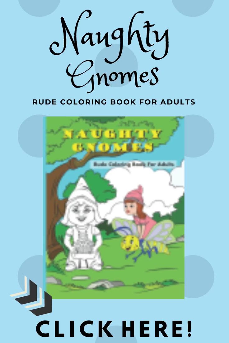 Download Naughty Gnomes Adult Coloring Book Video in 2020 ...