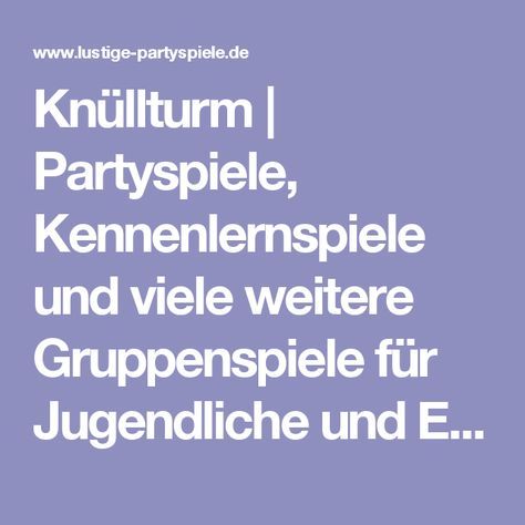 Partyspiele zum kennenlernen erwachsene