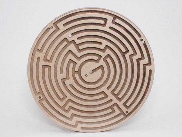 doublesided circular maze by zenziwerken thingiverse circular maze design