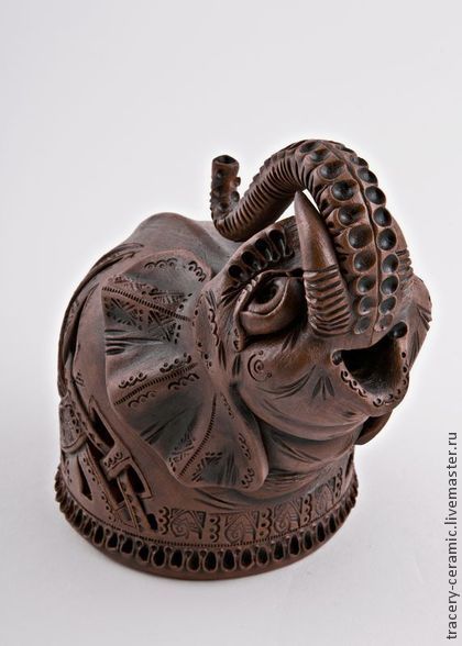 Керамическая статуэтка ручной работы «Слоненок». Handmade ...