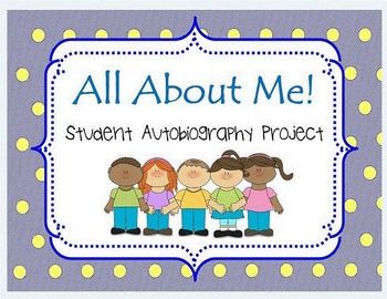 autobiography cover page template