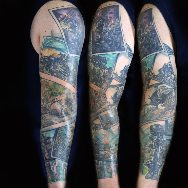 US Military Tattoo Sleeve | Military tattoos, Tattoos, Sleeve tattoos