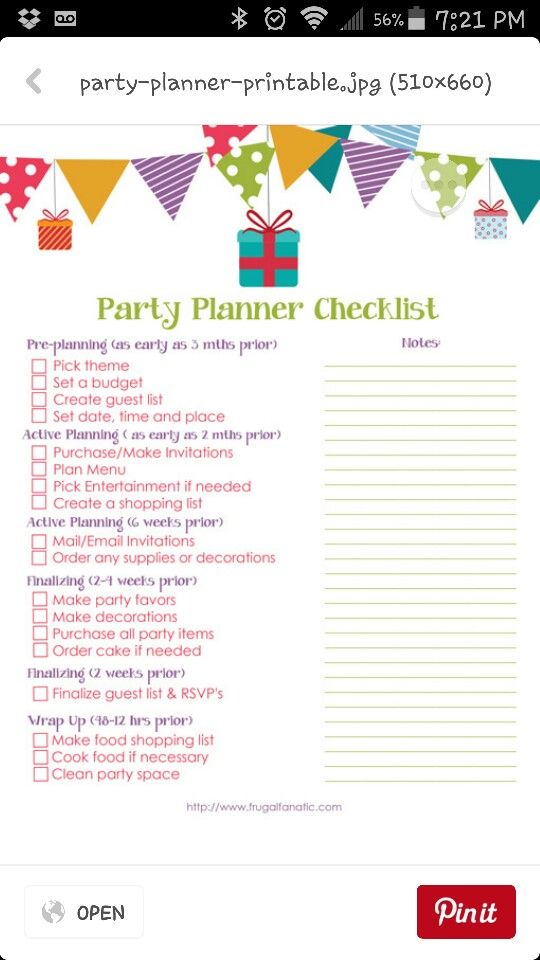 19 best Event Planning images on Pinterest Birthday party - birthday party planning checklist template 19 best Event Planning images on Pinterest Birthday party - birthday party planning checklist template