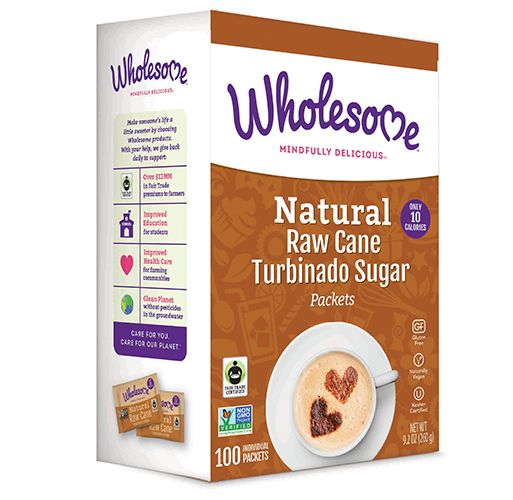 Wholesome! Natural Raw Cane Sugar Packets Ingredient Raw Cane