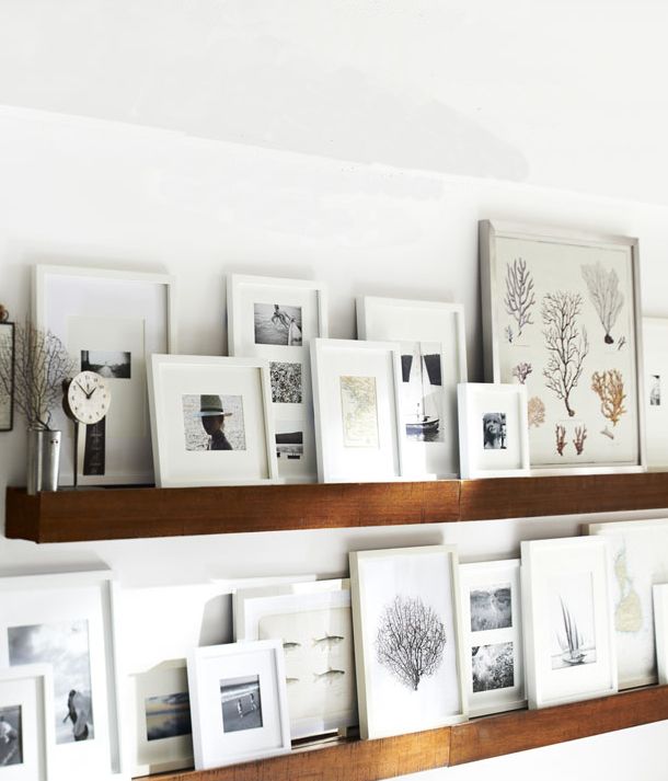 15 Fresh Frame Ideas World inside pictures Picture frame shelves