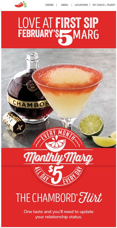 Chili's Printable Coupon | Happy hour food, Chilis coupons, Chili