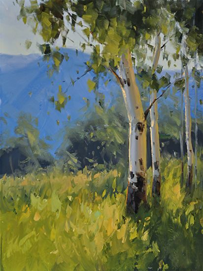 July Aspen Study by Stacey Peterson Oil ~ 14 x 11 ... July Aspen Study by Stacey Peterson Oil 14 x 11