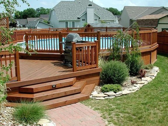 Above Ground Pool Deck 1000 Backyard Landscaping Outdoor Garden Decor - Above Ground Pools In Southwest Michigan Above Ground Pool Deck 1000 Backyard Landscaping Outdoor Garden Decor - Above Ground Pools In Southwest Michigan