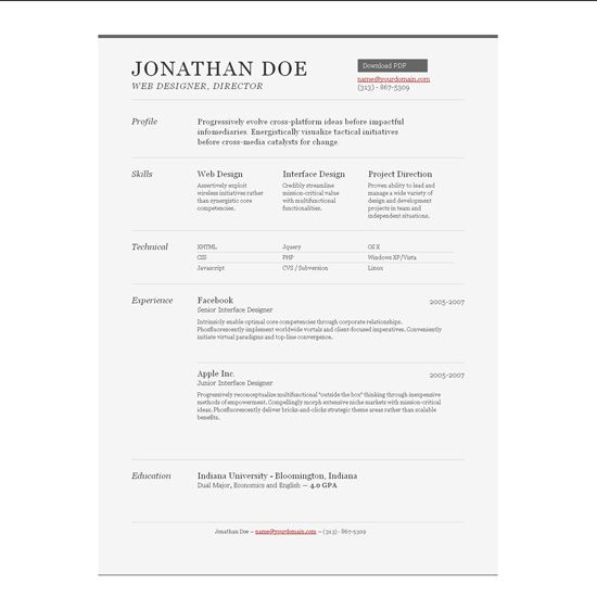 designed resumes