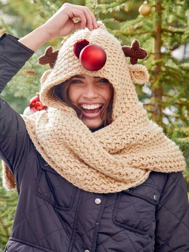 Cherry Hooded Scarf