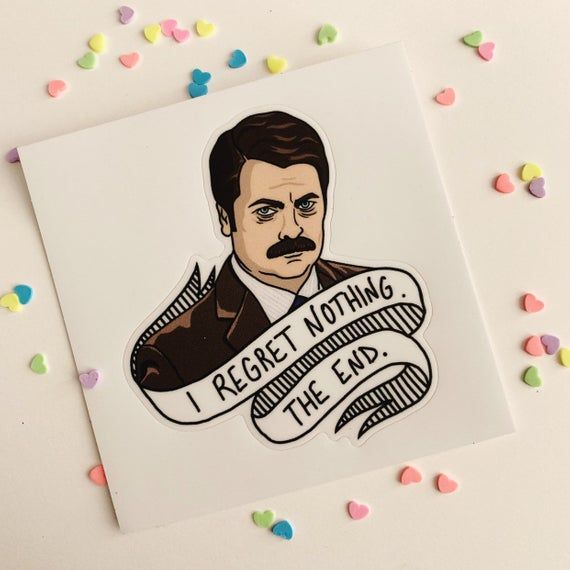 ron swanson macbook sticker ron swanson macbook sticker