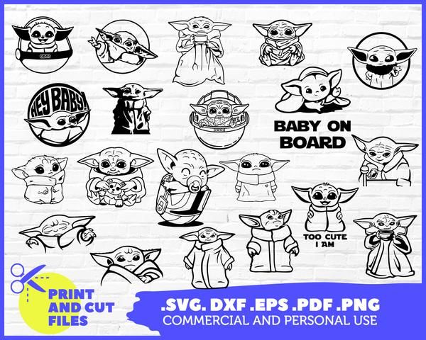 Download Baby Yoda Svg Mandalorian Svg Baby On Board Car Decal Yoda Baby P Clipartic In 2020 Yoda Decals Yoda Star Wars Silhouette