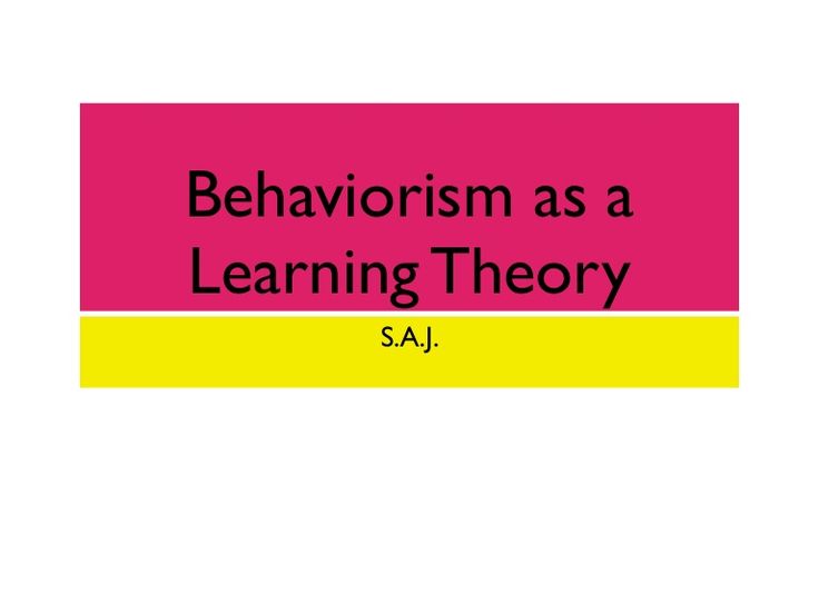behaviorist theory