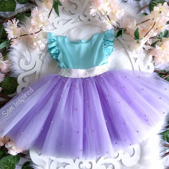 Vestido Tutú De Sirena Con Diseño De Sirena Para Niños Peque Vestido Tutú De Sirena Con Diseño De Sirena Para Niños Peque