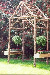 247 best Rustic Garden Arbors images on Pinterest Garden