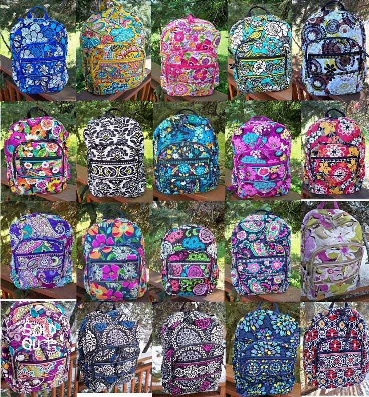 Vera bradley backpack clearance designs
