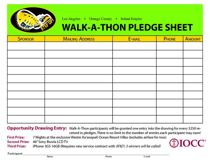 20 best Walkathon images on Pinterest Pta, Fundraisers and - pledge form 20 best Walkathon images on Pinterest Pta, Fundraisers and - pledge form