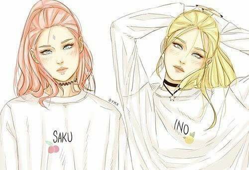 Modern Sakura Haruno and Ino Yamanaka They re so Modern Sakura Haruno and Ino Yamanaka They re so