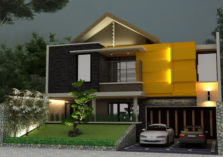Rumah Minimalis Modern 2 Lantai Dengan Garasi Desain rumah, Rumah
