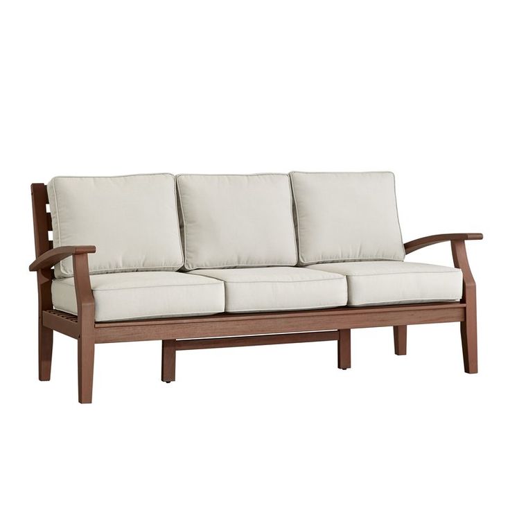 Hursey Patio Sofa Patio sofa, Wood sofa, Wood patio