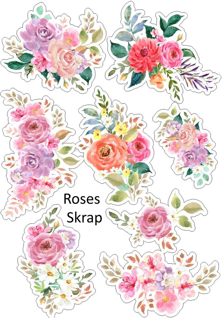 fotografia floral stickers printable planner stickers