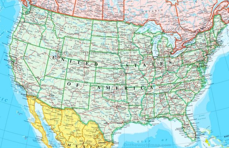 Map Of USA With States And Cities United States Map Usa Map North 2a19f578c48ad102cec7940c517c4859