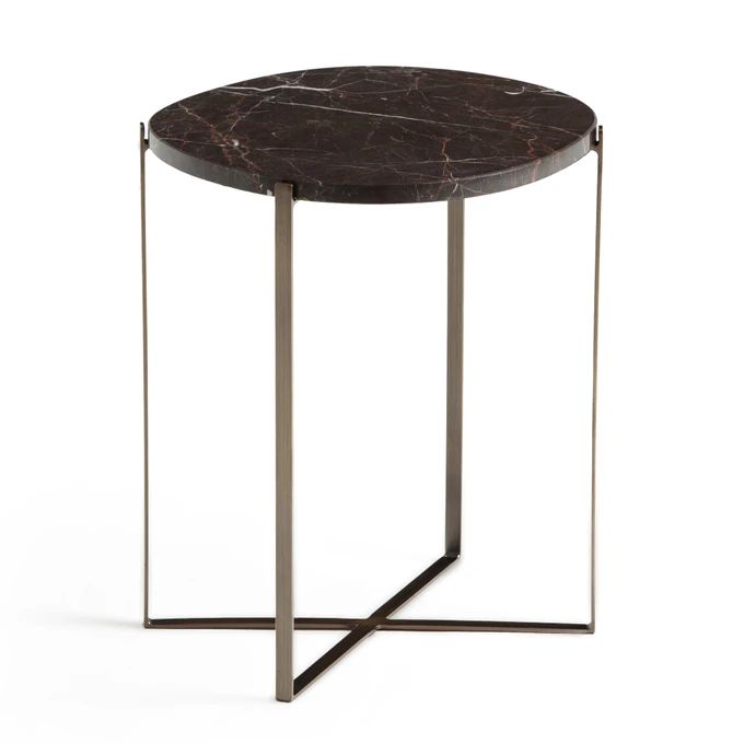 Arambol Marble Top Sofa End Table Brown Am Pm La Redoute Tables Side Sofas Arambol Marble Top Sofa End Table, Sofa Side Table Marble Top
