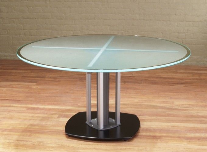 Round Glass Top Meeting Table Frosted Stoneline Designs Modern Conference Round Glass Top Meeting Table Frosted, Round Glass Conference Room Tables