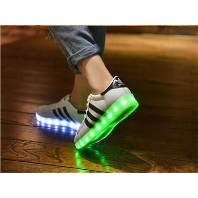 Tenis Adidas Superstar Luz Led 7 Colores Unisex - $ 1,515.00