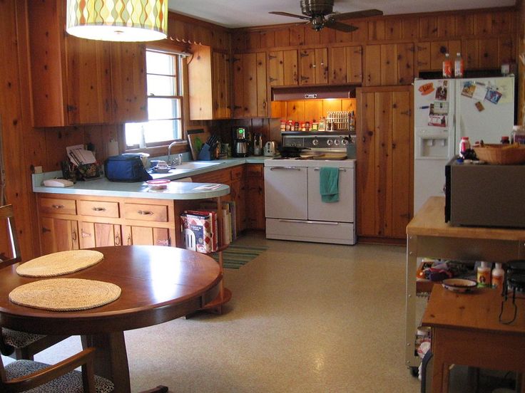 Look At The Cookbook Shelf Must Have Been A Fad To Put Post In Middle Of Knotty Pine Kitchen Decor Rustic Cabinets - Home Decorating Dilemmas Knotty Pine Kitchen Cabinets Look At The Cookbook Shelf Must Have Been A Fad To Put Post In Middle Of Knotty Pine Kitchen Decor Rustic Cabinets - Home Decorating Dilemmas Knotty Pine Kitchen Cabinets