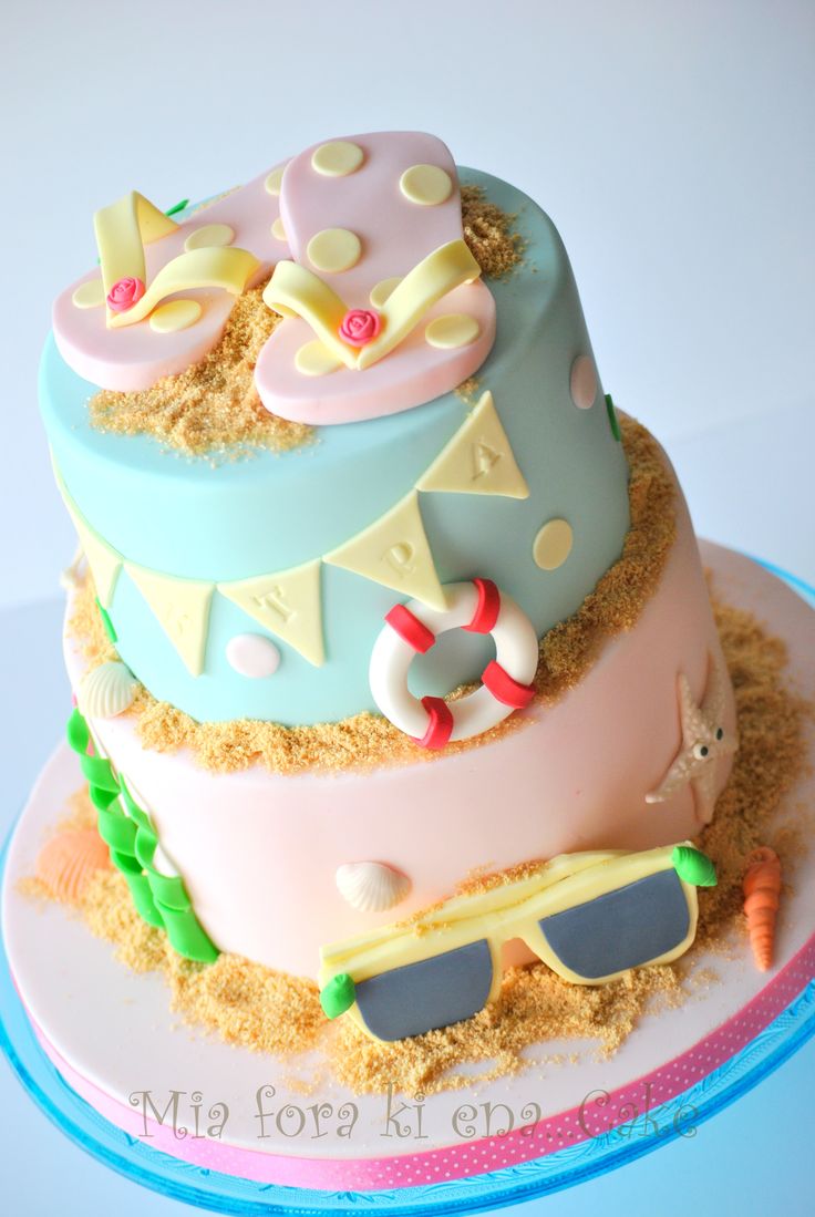 Hawaiian Shirt Birthday Cake Flip Flops Hawaiian Shirt Birthday Cake Flip Flops