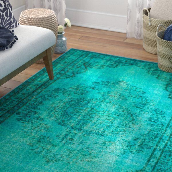 INTERESTPRINT AnnHomeArt Blue Turquoise Area Rug Modern Carpet5'3''x4' INTERESTPRINT AnnHomeArt Blue Turquoise Area Rug Modern Carpet5'3''x4'