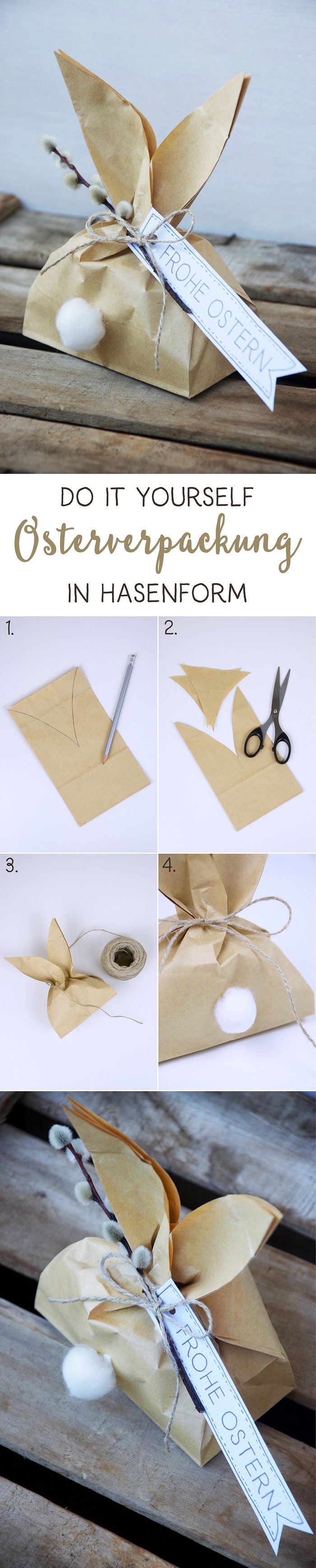 DIY // Osterverpackung in Hasenform – Anleitung #ostern #diy #geschenkverpackung DIY // Osterverpackung in Hasenform – Anleitung #ostern #diy #geschenkverpackung