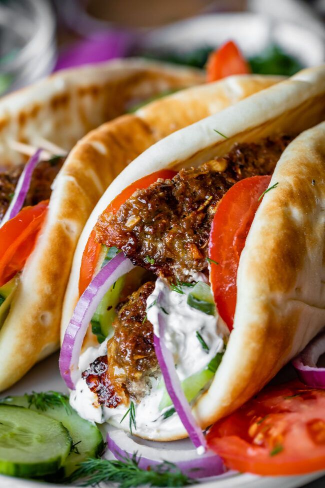 Greek Gyro Recipe with Homemade Gyro Meat from The Food Greek Gyro Recipe with Homemade Gyro Meat from The Food